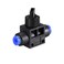 uxcell 4mm OD Pneumatic Air Flow Control Valve with Push-to-Connect Fitting,Union Straight,Pneumatic Air Controller Valve 6pcs