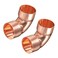 TA-VIGOR 2pcs 90 Degree Copper Elbow, 1-1/8-inch(28.6mm) ID Short-Turn Copper Fitting Connector with Two Cups for Sweat Connection