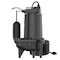 BOMGIE 1/2 HP Sewage/Effluent Pump, 6020 GPH Submersible Basement Sewer Pump, Cast Iron Sump Ejector Pump, 2&#39;&#39; NPT for Sewage Basin, 115V Vertical Float Switch SWU-500SE-CR