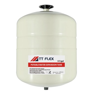 TT FLEX Potable Thermal Expansion Tank for Water Heater - 4.5 Gallon, 3/4 in MNPT Connection