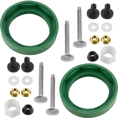 2 Pack Toilet Tank Replacement Kit, Bowl Gasket Kit for American Standard Champion 4 AS738756-0070A, Includes Bolt Other Essential