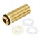 uxcell 1 Pcs 46mm Faucet Extension Threaded Pipe Mounting Shank and 20mm Plastics Fixing Lock Nut, Faucet Fittings Nipple Locknut Kit