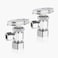 2-Pack GUOFIS Angle Stop Valve with Multi-Turn,1/2-Inch Nominal (5/8" OD) Compression x 3/8-Inch OD Compression Water Shut-off Valves(LF Brass Chrome Plate)