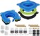 Toilet Flange Repair Kit, Universal Toilet Seal Parts For Wax Seal, Rubber Gasket Ring, Wax-Free Toilet Bowl Replacement kit Include Premium Nuts, Washers, 3.26Inch Bolts, Bolt Caps(2-Pack)