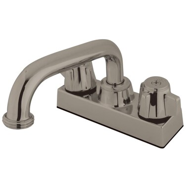 Kingston Brass KB471SN Two-Handle Laundry Faucet, Brushed Nickel, 5.75 x 4.5 x 1.88