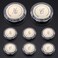 OasisFlow 4 Pair Faucet Index Buttons, Universal Hot and Cold Bathroom Sink Knobs Handle Buttons