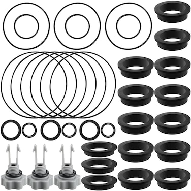 CroBlissful 36 Pcs Sand Filter Pump Seal Gasket Kit O Ring Kit, O Rings l Shape O Ring Gasket and Air Release Valve Compatible with Intex 25013 Sand Filter Pumps
