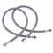 WOWOW 16&quot; Length Faucet Supply Line, Bathroom Kitchen Faucet Lines Braided Nylon Sink Hose,cUPC Faucet Supply Lines 3/8&quot; Female Compression Thread &Atilde;&mdash; M10 Male Connector 2Pcs (1 Pair)
