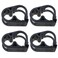LUORNG 4PCS 6mm-12mm Pipe OD Stop Hose Clamp Flow Control Hose Clamp Adjustable Plastic Hose Clamp Black Lab Clamp Tube Suitable for Medical Device and Analytical Instrument and Laboratories