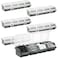 YEXEXINM 6Pcs Screw Organizers Storage Bins with Lids, Plastic Stackable Hardware Organizer Box for Garage Nails Craft Tool Organizing, Tool Cart Cabinet Workbench Drawers (Gray)