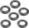 Juvielich 6Pcs Fit for 3.01" Pipe PP Plastic Flange Pipe Cover Decoration Black Escutcheon Collar Radiator Cover for Wall Pipe Tube Pipe Hole Cover Plate for Bathroom