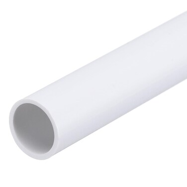 MECCANIXITY 1/2 Inch PVC Rigid Tube Round Pipe Tubing Hardware Tubing 10mm ID 12mm OD 8" Length White High Impact for Water Pipe, Crafts, Cable Sleeve