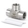 TAISHER 1PCS Forging of 304 Stainless Steel Tee Pipe Fittings, 1/4" x 1/4" x 1/4" NPT Female Pipe Fittings