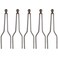 Framendino, 5 Pack Wood Burning Ball Tips Pyrography Tip Replacement Wire Pen Nibs for Leather Making