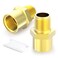 TAISHER 2 PCS Brass Pipe Fitting, Adapter, 1" NPT Male x 1" G Thread (BSP) Female