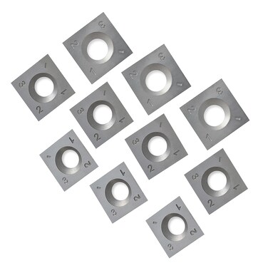 FOXBC 15mm Indexable Carbide Inserts for Grizzly H7354, Byrd Tool Shelix Cutterhead 15 x 15 x 2.5mm 4" R - 10 Pack