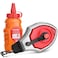 HAUTMEC Pro Aluminum Alloy Chalk Reel 30M/100ft Kit with Red Chalk&iuml;&frac14;&OElig;6:1 Ratio Gear Speed, Strong Chalk Line for Carpenters &amp; Builders, HT0358