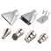 Hot Air Gun Nozzles, 7Pcs 35-40mm Stainless Steel Heat Gun Nozzles Kit Hot Air Gun Nozzle Attachments For Hot Air Soldering Station Repair Tool Accessory, For 1500-2000W 35-40mm Hot Air Gun