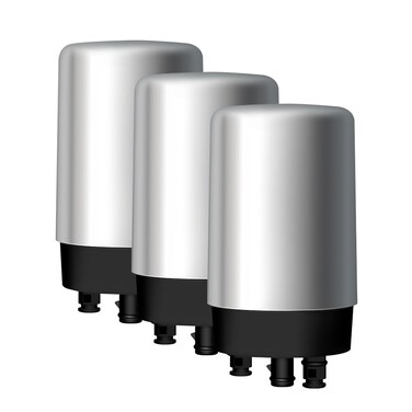 AQUA CREST Faucets Filter Cartridge BPA Free, Replacement for Brita&Acirc;&reg; Faucet Filter - Chrome (Pack of 3)