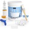 DWIL Tub Paint, Tub and Tile Refinishing Kit 35oz with Tools, Tub Refinishing Kit White Bathtub Paint Water Based &amp;Low Odor, Easy to Use Sink Paint for Bathroom Kitchen, Semi-Gloss White, 50-55sq.ft