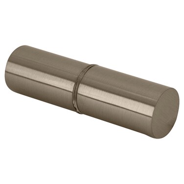 CRL Cylinder Style Brushed Nickel Finish Back-to-Back Shower Door Knob