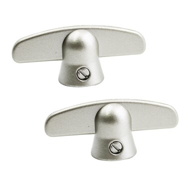 T-Crank Window Handle for Pella/Andersen Casement Window Crank (2 Pcs Silver Gray)