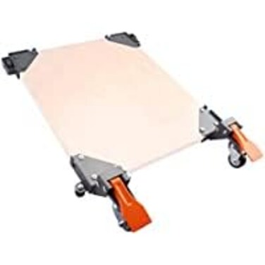 Mofeez Mobile Base Wheels Kit 400lbs Loading Capacity for Moving Woodworking Equipment, 3in Rubber Wheels Rolling Smoothly with Bushings and Bearings