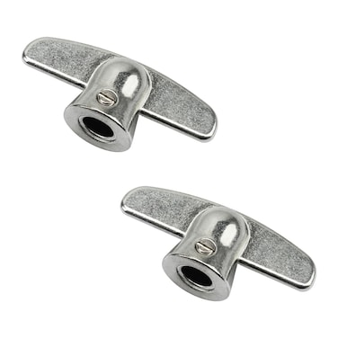 3/8" Casement Window Crank for Pella/Andersen Casement Window, Special Butterfly Wing Nut T-Handle - Silver(2 Pack)