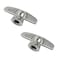 3/8" Casement Window Crank for Pella/Andersen Casement Window, Special Butterfly Wing Nut T-Handle - Silver(2 Pack)