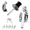 Walk in Cooler Door Closer,Freezer Door latches Commercial Door Handle, Walk in Cooler Door Closer Complete Latch Kit,Release Handle Offset -1/5 In-3/5 in(Offset)