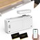 eLinkSmart Smart Cabinet Lock, Hidden No Drill Adhesive Magnetic Baby Proofing Child Proof Drawer Locks, Keyless RFID Bluetooth Cabinet Locks for Adults File Kitchen Cupboard Closet Liquor - White