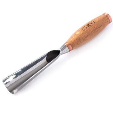 StryiCarvingTools Stryi beating gouge 1.2 In Blade #9, Carpenter Sculpture Wood Carving Tools Gouge For Mallet, Carbon Steel Professional Woodworking Tools SG930, Brown, StryiCarvingTools_SG930