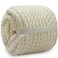 BONSINY Natural White Rope 1/2 inch x 100 feet Nautical Cotton Rope for Crafts Rope Baskets Plant Hanger Wall Hanging