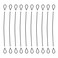 10 Pcs Stainless Steel Wire Cable with Loops 12 Inch Vinyl Coated Wire Rope Long Rope Lanyard Lock Safety Chains for Outdoor Travel Home Hanging, 2 mm Thickness