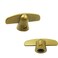 Follde Pella Window T-Crank, T-Crank Window Handle, 3/8" Spline Size (2 Pack) (Champagne)