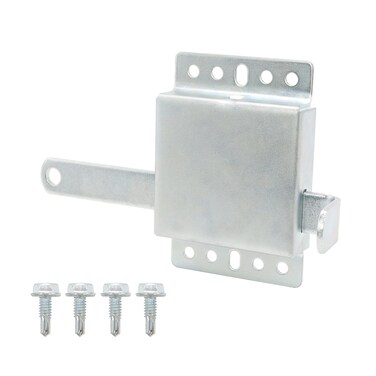 QZATTCAEN Heavy Garage Door Side Lock Inside Deadlock for Most Garage Door Iron Galvanizing -1 Pack, Silver