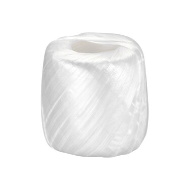 MECCANIXITY Polyester Nylon Plastic Rope Twine Household Bundled for Packing Gardening Craft,100m Length,White Pack of 1