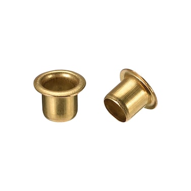uxcell Hollow Rivet,6mm x 6mm Through Hole Copper Hollow Rivets Grommets Double-Sided Circuit Board PCB 200Pcs
