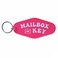 Mailbox Key Keychain Hot Pink Mail Key Ring Plastic Vintage Hotel Key Chain