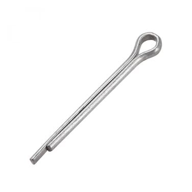 uxcell Split Cotter Pin - 5/32 inch x 1 37/64 inch (4mm x 40mm) Carbon Steel 2-Prongs Silver Tone Fastener Clip Key 100Pcs