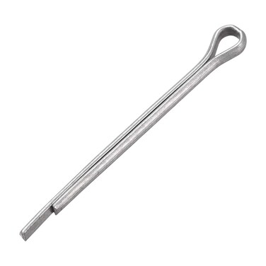 uxcell Split Cotter Pin - 1/8 inch x 2 23/64 inch (3mm x 60mm) Carbon Steel 2-Prongs Silver Tone Fastener Clip Key 150Pcs