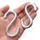 AMZFULY 304 Stainless Steel S Hooks Heavy Duty,Outdoor Rust-Free Strong Industrial Grade Quality Utility Hooks 3.2 Inch /2 Pack