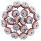 Swpeet 52Pcs 20mm Brown Furniture Felt Pads Non Slip Furniture Pads with Screw-on Felt Pad Furniture Slider Floor Protector for Wooden Leg Feet of Chair Table Sofa