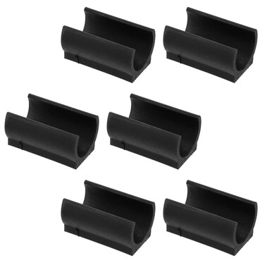 25Pcs 25mm Plastic Chair Foot U Shaped Floor Glides Tubing Caps Cover Chair Foot Pads Furniture Foot Rectangle Shaped Non-Slip Chair Leg Tip Protectors