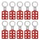 Lock Out Tag Out Hasp, 10Pcs Aluminium Lockout Tagout Hasp Kit with 6 Holes Interlock for Lockout Station, Safety Hasp Lock for Padlocks