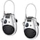 Peryiter 2 Pcs Cable Lock Combination 27.56 Inch Adjustable Cable Locks 3 Digit Combination Lock Security Wire Combo Steel Cable Locks Set