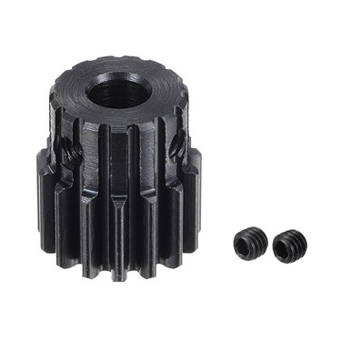uxcell 6mm Bore 15T Mod 1 Pinion Gear 15# Steel Spur Diff Differential Pinion Gear Motor Gear, for RC Car
