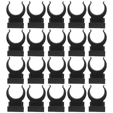 20pcs Cabinet Leveler Toe Kick Clips - Cabinet Leveling Feet Toe Kick Clips, Plastic Screw-On Toe Kick Clip, Adjustable Plinth Clips for Kitchen and Furniture Legs, Durable Plastic Snap Connectors