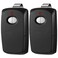 Kingdder 2 Pcs Two Button Garage Door Remote Compatible with Linear Multicode 10 Dip Switch 3089 3060 3070 3083 300mhz Gate Door Opener, Control 2 Different Doors Simultaneously(Black)