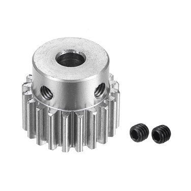 uxcell 6mm Bore 20T Mod 1 Pinion Gear Stainless Steel Spur Diff Differential Motor Pinion Gear, for RC Car